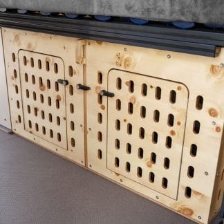 Dog box for two dogs or one large dog