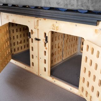 Dog box for two dogs or one large dog